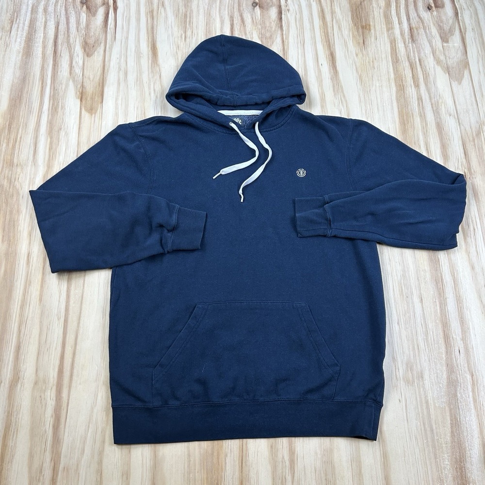 Element Skateboards Women's Blue Hoodie Large Solid Subtle Logo Skate